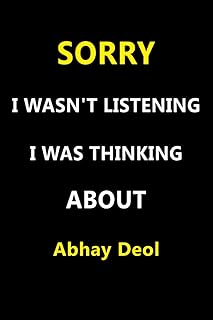 Sorry, I was not listening, I thought of Abhay Deol: unique personalized notebook, perfect gift for Abhay Deol, 120 pages lineage, 6x9 ''.. Shop confidently with DIAYTAR NIGERIA, offering affordable prices and reliable delivery within a week.