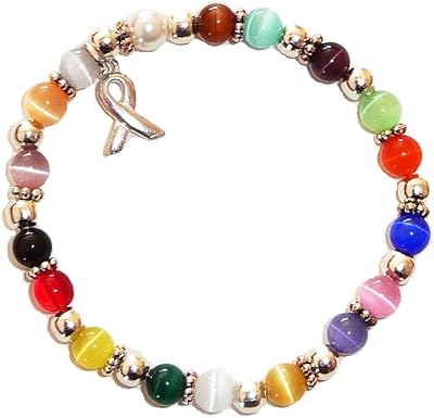 Elastic bracelet in cancer awareness pearls, adapts to most wrists, shows support or supported, delivered in its packaging., Extensible, glass, na.. DIAYTAR NIGERIA revolutionizes online shopping with competitive prices and reliable 5-8 day delivery.