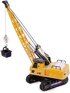 RC track crane toy - Denten truck construction vehicle with rechargeable battery, lights and hook - Birthday gift engineering model for boys toddler girls.. DIAYTAR NIGERIA: Revolutionizing accessibility to quality products at budget-friendly prices across Nigeria.