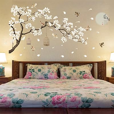 Deshi Coker Tree, Birds and Flowers Wall Sticker Home Decoration For Living Room Decoration Bedroom Supplies For House Large Size 187 x 128 cm.. DIAYTAR Nigeria: Where affordability meets fast and reliable e-commerce service.