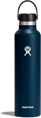 Standard oak hydro bottle of 680.4 ml with flexible cover or isolated water bottle with flexible straw lid indigo.. Discover the convenience of DIAYTAR NIGERIA's vast e-commerce platform with delivery in just 5-8 days.