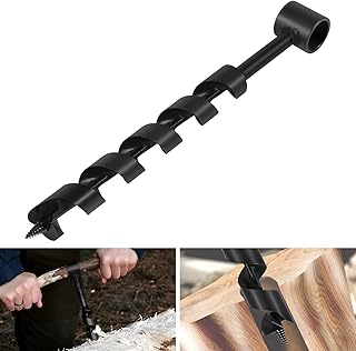 1 "X 12" Forest of Bois Scotch Eye Robust handmade 1 -inch hand drill with T -turning handle for bushcraft backpack and survival tool for camping.. DIAYTAR NIGERIA brings the market to your fingertips with affordable prices and swift delivery services.
