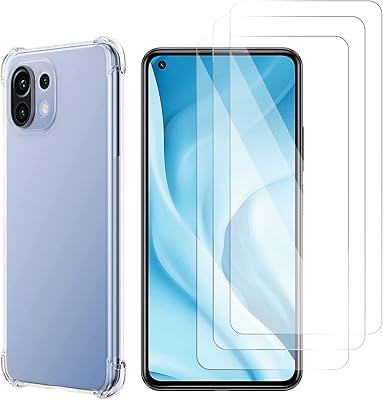 Kotoli screen protection for Xiaomi Mi 11 Lite, 5G network, in tempered glass with a transparent anti-scratch (transparent) mobile shell (transparent).. From office supplies to fashion — DIAYTAR Nigeria brings it fast.