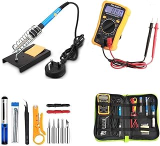 Set of versatile welding iron with adjustable temperature of 15 rooms - 60 W welding iron kit with box for various repairs.. Shop smart with DIAYTAR NIGERIA, offering a vast product range delivered to your doorstep within a week.