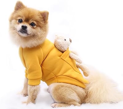 Small and medium -sized dog sweater with a warm and soft pocket in the shape of bears for small dogs and cats in winter for girls and boys.. Experience the convenience of online shopping with DIAYTAR NIGERIA's reliable 5-8 day delivery service.