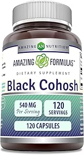 Supplement of AMAZING FORMULAS black clusters, 540 mg with pure root extract to support the health and well-being of women, 120 capsules.. Discover the joy of online shopping with DIAYTAR NIGERIA's budget-friendly prices and reliable shipping.