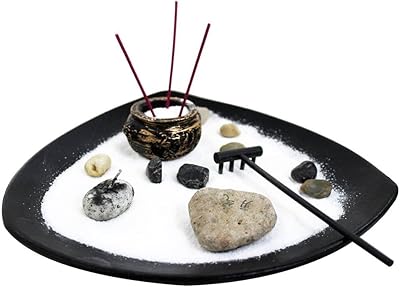 Luxury Zen garden table set (incense wax candles, etc.).. DIAYTAR NIGERIA: Where shopping meets satisfaction with affordable prices and prompt delivery services.