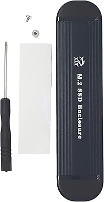 SSD XLT M.2 case, double NVME NGFF protocol adapter with USB C support for 2242/2260/2280 Silver.. Shop with confidence on DIAYTAR Nigeria — quality products and timely delivery.