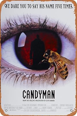 Seadlyise Candyman 1992 Vintage film poster Retro Style Metal Metal Sign House Café Bar Pub Decoration Wall Decoration Metal Metal 8x12 inch.. Shop smart, shop DIAYTAR - Nigeria's most affordable e-commerce platform with nationwide delivery.