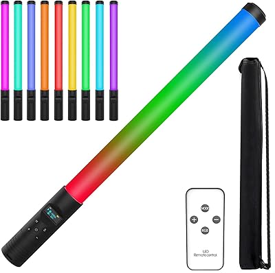 Light LED LED LED Badum with 7 colors and 10 modes for photography and parties with bright battery and wireless remote control tube.. Online shopping made simple and affordable — DIAYTAR Nigeria.