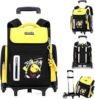 School bag with large capacity rollers for girls and boys, backpack with rolls for primary school for boys and girls, 8003#.. DIAYTAR NIGERIA brings affordable products to every doorstep with our reliable 5-8 day shipping.