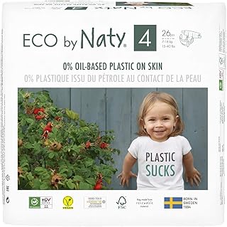 Eco by Natty baby diapers, size 4, 26 pieces.. Shop from anywhere in Nigeria and receive your DIAYTAR purchases at affordable prices within a week.
