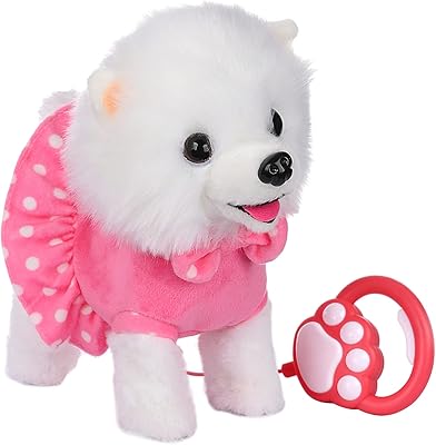 Dog plush electronic toy with dog remote control (white).. Shop smart, shop DIAYTAR — Nigeria’s trusted e-commerce site.