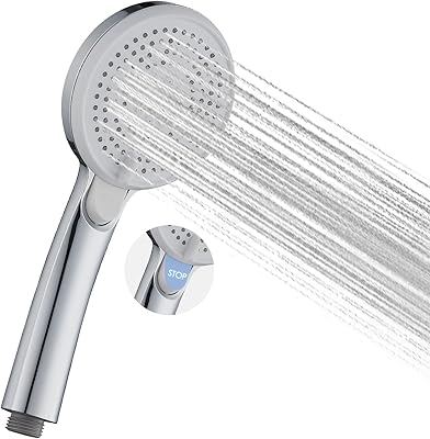 Gomo high pressure shower head with on/off switch, hand shower head, 3 -fashion shower head with stop button, chrome finish.. Your ideal shopping companion, DIAYTAR NIGERIA offers unmatched variety with delivery within a week.