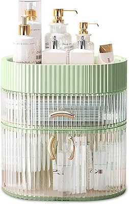 KFIFI makeup organizer, waterproof and anti-dust cosmetics storage box, skin care storage bag for bathroom and bedroom closet (green).. Looking for a deal? DIAYTAR Nigeria has thousands waiting for you.