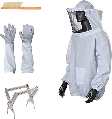 Bee suit beekeeping coat Protective gloves Gloves Ruche Frame Lifting Handle Handle Ruche Ruche Brush For Beekeeper equipment.. DIAYTAR NIGERIA brings the marketplace to your home with budget-friendly prices and nationwide delivery.