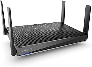 Wi-Fi router 6 Double band Linksys MR9600 (AX6000)-works with the Wi-Fi Velop system for the whole house-Wireless Internet player with MU-MIMO technology, Parental control and guest network via the LINKSYS application.. With DIAYTAR Nigeria, shopping online is easy, affordable, and fast.