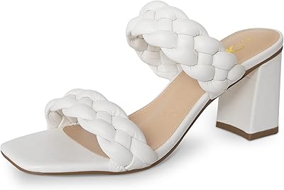 Sandals with braided heels for women, square laces, open end, open -ended flange, open end.. DIAYTAR Nigeria: Your one-stop online shop with unbeatable prices and nationwide delivery in under 8 days.