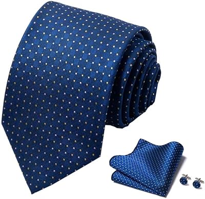 Set of silk ties for men, formal business pocket cufflinks for business wedding.. Your everyday shopping solution, DIAYTAR NIGERIA offers variety and value delivered within 8 days.