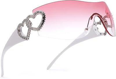 Sunglasses without pro acme y2k frame for women, star design, oversized, 2000s fashion, sunglasses without UV400 mount.. Shop with confidence at DIAYTAR NIGERIA, where affordability meets reliability in less than 8 days.
