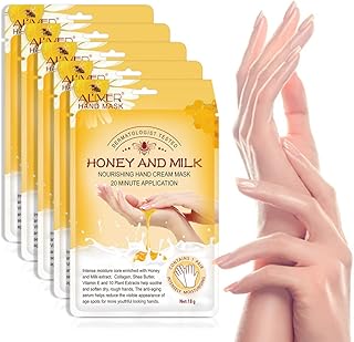 Hand exfoliating mask (5 pieces) Honey milk gloves Natural hydrating therapy gloves Exfoliating mask for hand -like hand and rough skin for men and women.. Save more, wait less — DIAYTAR Nigeria delivers faster than ever.