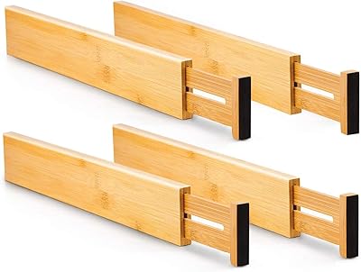 Moonman bamboo drawer separators, adjustable drawer organizers, spring kitchen drawer organizer, drawer separator, clothing, bathroom, children's drawer, makeup drawer (43-56 cm).. Experience shopping freedom with DIAYTAR NIGERIA's vast selection and 5-8 day nationwide delivery service.