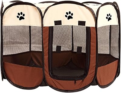 Oak by now Large Foldable Park Park for exercise with breathable mesh tent for puppies, dogs, cats, rabbits, interior and outdoor use.. DIAYTAR NIGERIA connects desires with reality through affordable prices and reliable delivery service.
