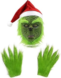 GRINNE MASK GRINCTE GREEN GREEN CEPLAY Festival Santa Claus Christmas Mask Shuttle Gloves Latex Costume Full Mask C + Gloves.. Shop across categories at DIAYTAR NIGERIA and enjoy budget-friendly nationwide shipping in 5-8 days.