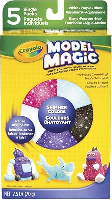 Crayola Magic Model Clay, 5 pieces of sequins, 0.5, children's gift, 5 oz, matching colors.. DIAYTAR NIGERIA: Where every shopping need is fulfilled with affordable prices and nationwide shipping.