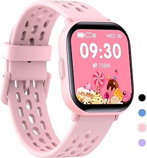 Intelligent watch for children for boys and girls, waterproof IP68, physical activity instructor, heart rate monitor and sleep, 8 sporting modes, podometers, calories, alarm clock, children's gifts for adolescents of 6 and over (pink).. DIAYTAR NIGERIA makes online shopping accessible to all with budget-friendly prices and reliable delivery.