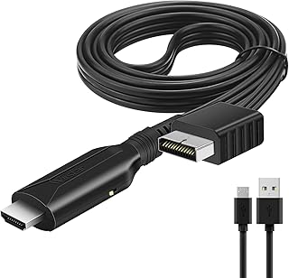 PS2 video converter adapter to HDMI PS2 converter cable to HDMI 1 m/3.2 feet for HDMI HDTV monitor taking charge of all PS2 display modes.. DIAYTAR NIGERIA: Bridging the gap between consumers and quality products with affordable nationwide shipping.