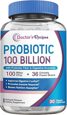 Probiotics for women and men, 30 100 billion UFC 36 capsules with organic prebiotic fibers, gastrointestinal absorption, long conservation, delayed liberation, without gluten of soy.. DIAYTAR NIGERIA: Where affordability meets variety in Nigeria's most comprehensive online marketplace.