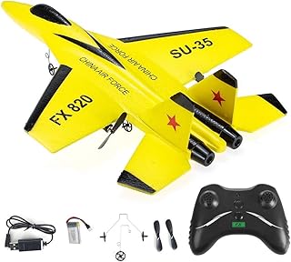 FX-820 RC Glider 2.4g 2ch RTF Stabilized SU-35 Fighter Jet Airplane Simulator Mousse Toy Exterior Gift For Children by Prime Techtm.. DIAYTAR NIGERIA brings affordable products to every doorstep with our reliable 5-8 day shipping.