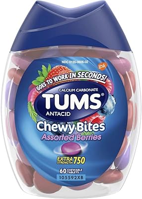 Tom's chewable antacids, matching berries, 60 bunchier tablets (pack of 2).. DIAYTAR NIGERIA: Where quality meets accessibility with affordable prices and prompt shipping.