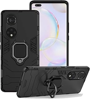 Coque for Huawei Nova 9 by Zedmoon, shock resistant telephone hull, double layer of military quality, with magnetic ring and crutch - black.. Nigeria’s trusted store online — DIAYTAR Nigeria never disappoints.