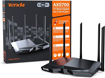 Routeur Tenda Ax5700 Tri-Band WiFi 6E (RX27 Pro).. DIAYTAR NIGERIA: Where affordability and variety meet with convenient delivery within 8 days.