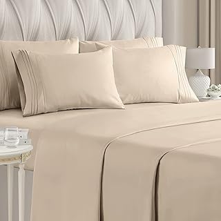 King bedroom - 6 rooms - Luxury hotel bed sheets - Ultra soft - Deep pockets - Easy to install - Refreshing breathable sheets - Unwacted - Cream sheets - King sheets - 6 pieces.. Shop with confidence at DIAYTAR NIGERIA, enjoying competitive prices and delivery within 8 days.