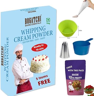Gluten -free whipped cream Bogaci | Delicious | GMO -free, cake decoration cream, 180 g, free measurement kit with cooking tools - DD7.. Shop with purpose at DIAYTAR NIGERIA and receive your purchases at unbeatable prices within the week.