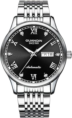 Guanqin light steel bright steel watch with automatic reassembly with analog rhinestone for men.. Your shopping dreams realized through DIAYTAR NIGERIA's affordable platform with reliable delivery times.