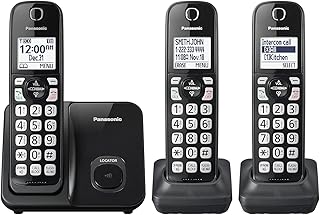Panasonic wireless telephone system, Extensible residential telephone with calling of calls, identification of the bilingual caller and high contrast screen, 3 speakers-KX-TGD613B (black).. Find more for less — only on DIAYTAR Nigeria.