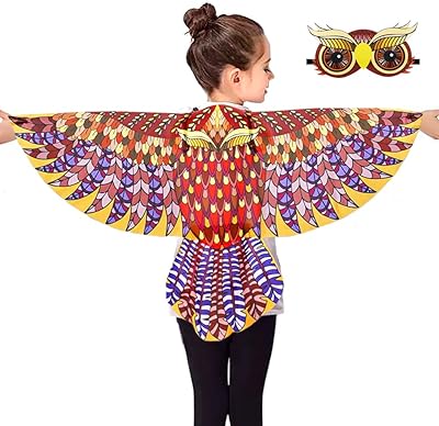 Owl costume I ROLLIN - Birds wings for children with eagle and parrot pattern with band for girls and boys gifts.. Nigeria's most diverse e-commerce platform delivers quality and affordability to your doorstep in 5-8 days.