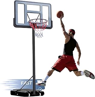 Portable basketball basketball system 4.8 to 10 feet, 44 -speed adjustable rear panel, 12 -speed, removable mobile basketball support for children/adults outdoor interior (1.35 to 3.05 m).. DIAYTAR NIGERIA revolutionizes online shopping with competitive prices and reliable 5-8 day delivery.