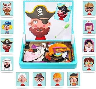 Magnetic puzzle face, double -sided travel toy for children, preschool educational toy for children.. DIAYTAR NIGERIA transforms online retail with unbeatable prices and consistent delivery timeframes.