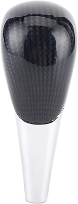 Ergonomic gear lever, speed change head, ABS gear lever knob, works with Yaris/Levin/Corolla/Carmery/Highlander/Rav4/Landcruiser/Fortner Car (blue and black carbon fiber).. DIAYTAR NIGERIA: Where countless products meet affordable prices and reliable nationwide shipping.