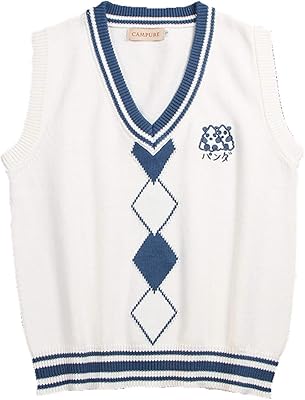 Wokit Tricoté Unisex Cosplay Vest Vest Classic Vests Sleeveless School School School School With Panda Pattern.. Discover the perfect shopping experience with DIAYTAR NIGERIA's vast selection and prompt delivery service.