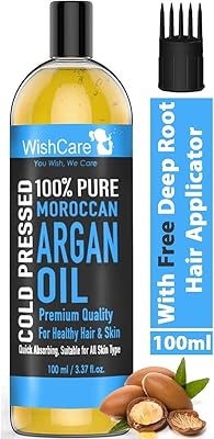 Moroccan argan oil 100% natural and pure cold pressed for hair and dry and rough skin by Wish Care®, 100 ml.. DIAYTAR NIGERIA makes quality accessible with low prices and reliable 5-8 day nationwide delivery.