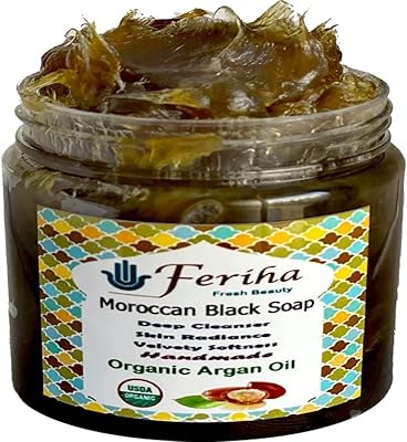 Moroccan black soap with farriha organic argan oil, 100% natural, Beldi soap.. Experience budget-friendly shopping at DIAYTAR NIGERIA, Nigeria's premier online marketplace with quick delivery.