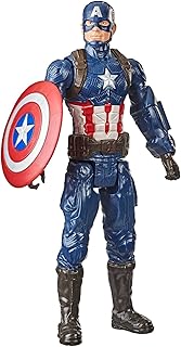 Collection figurine Captain America from the Marvel Avengers Titan Hero series, 30 cm high, toy from 4 years old.. One platform, endless products — welcome to DIAYTAR Nigeria.