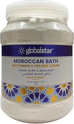 Globalstar Moroccan Bath Whitent Cream and Peeling Face & Body 2kg.. Shop easy, pay less, get it fast — with DIAYTAR Nigeria.