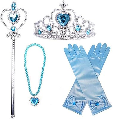 SKEIDO Costume wig tiara + magic wand for Elsa, skeido, glass, opal stone.. DIAYTAR NIGERIA: Where online shopping becomes effortless with budget-friendly nationwide delivery.